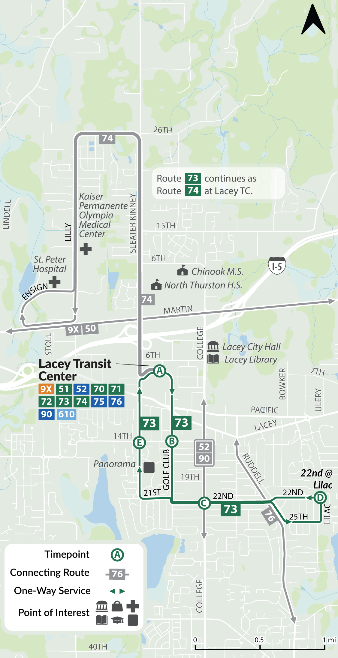 Route 73 Map
