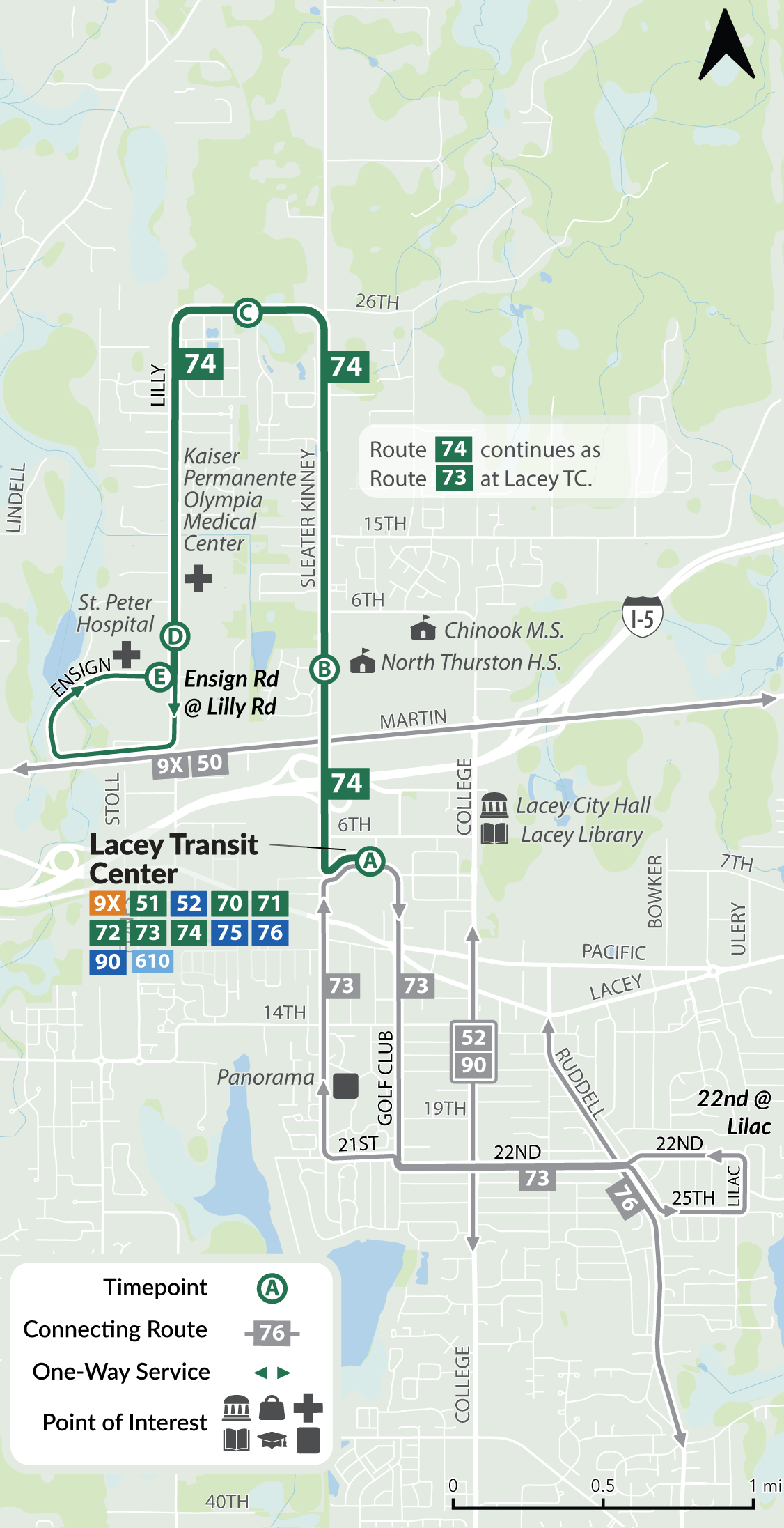 Route 74 Map