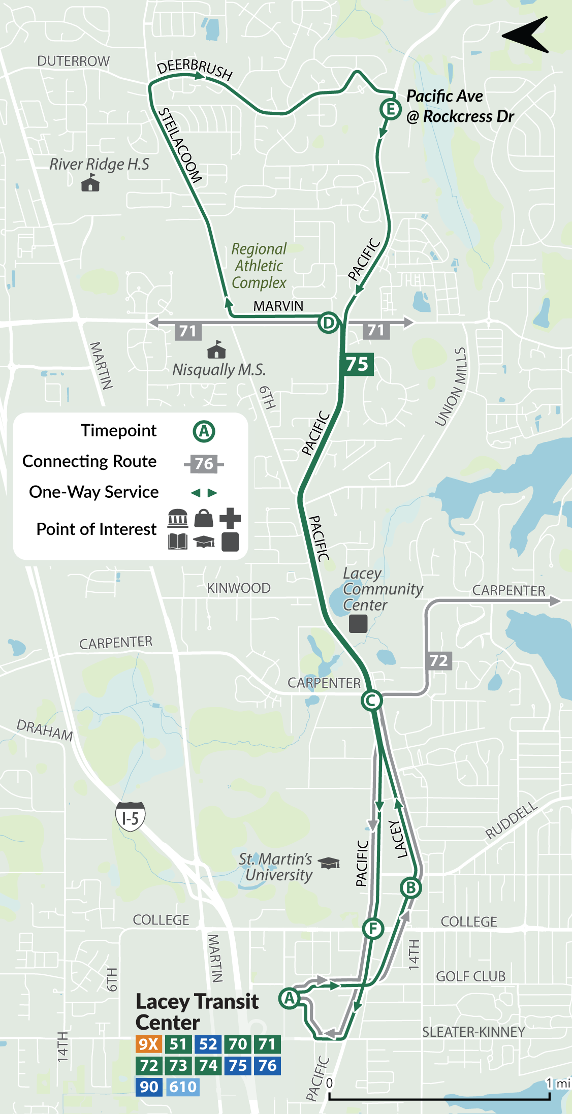 Route 75 Map