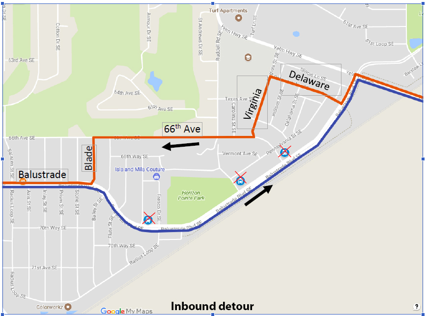 Inbound detour