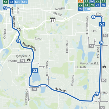 Route 52 Map