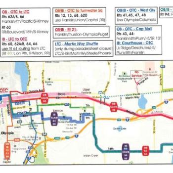 Details and map of routes on detour due to Toy Run