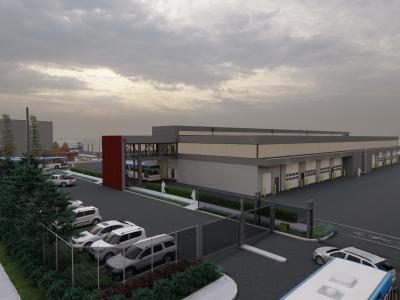 Architectural rendering of Maintenance building renovation