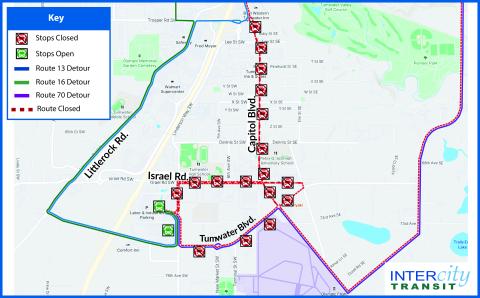Tumwater 4th of July Parade Map