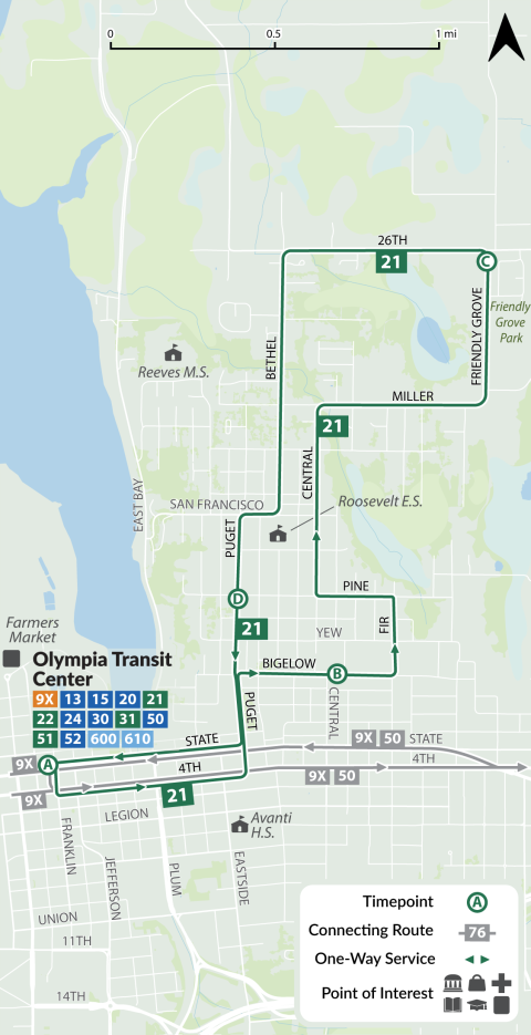 Route 21 Map