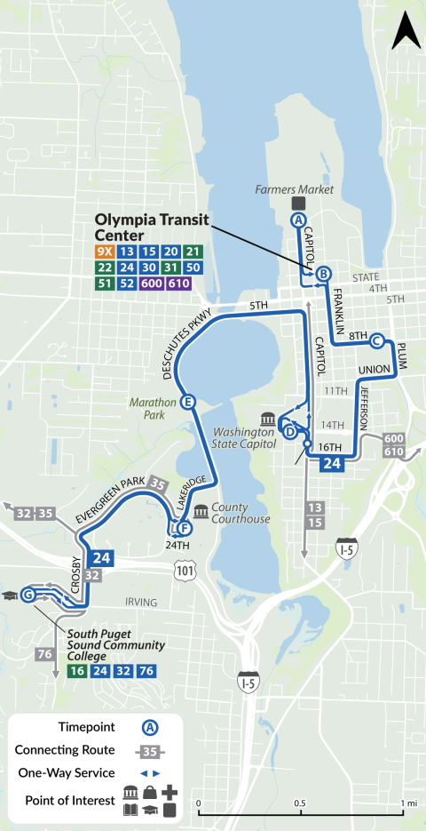 Route 24 map