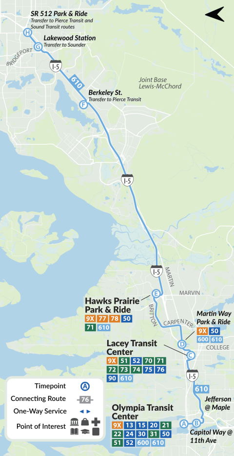 Route 610 Map