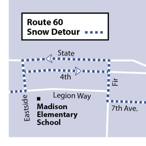 Route 60 Standard Snow Detour