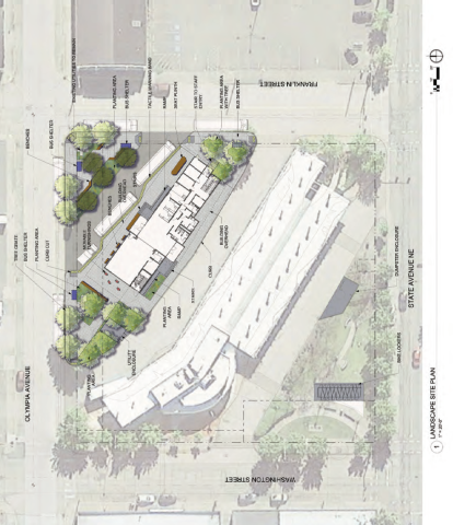 New Olympia Transit Center Building, top down view