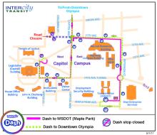 Dash West Capitol Campus Detour