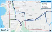 Routes 13, 21, 94, and 620 will be on detour due to road closures for the Capital City Marathon.