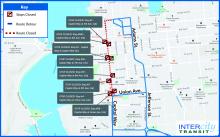 Capital City Marathon detour map