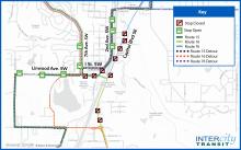 Several stops will not be served during construction