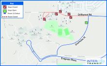 Map of Evergreen State College Dorm Loop closure