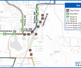 Several stops will not be served during construction